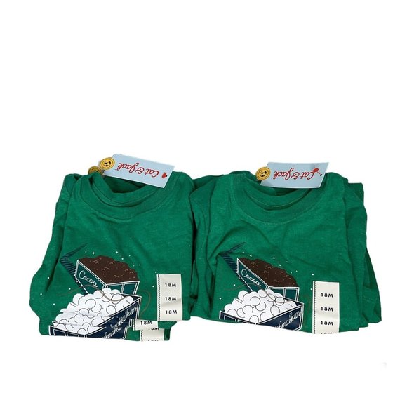 Cat & Jack x 7 Toddler Boys Long Sleeve T-Shirts Holiday Christmas Train 18M - Picture 3 of 10